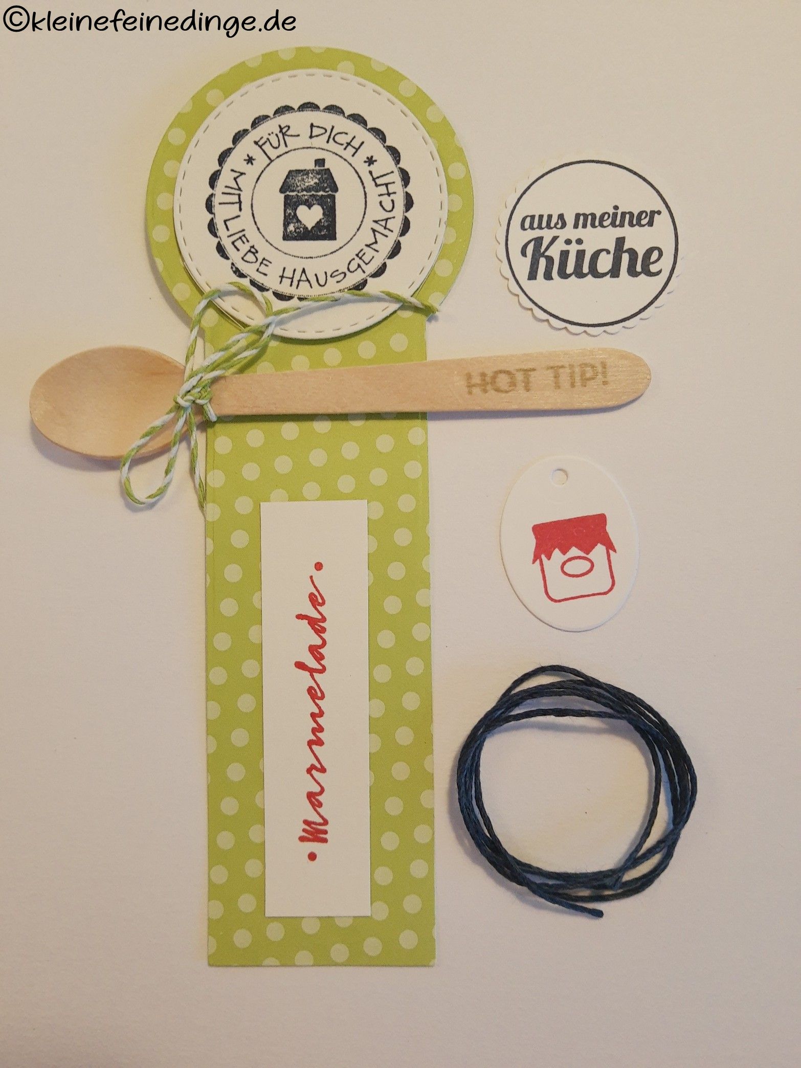 🍓Etiketten-Set für ein Glas selbstgemachter Marmelade, "hellgrün"
