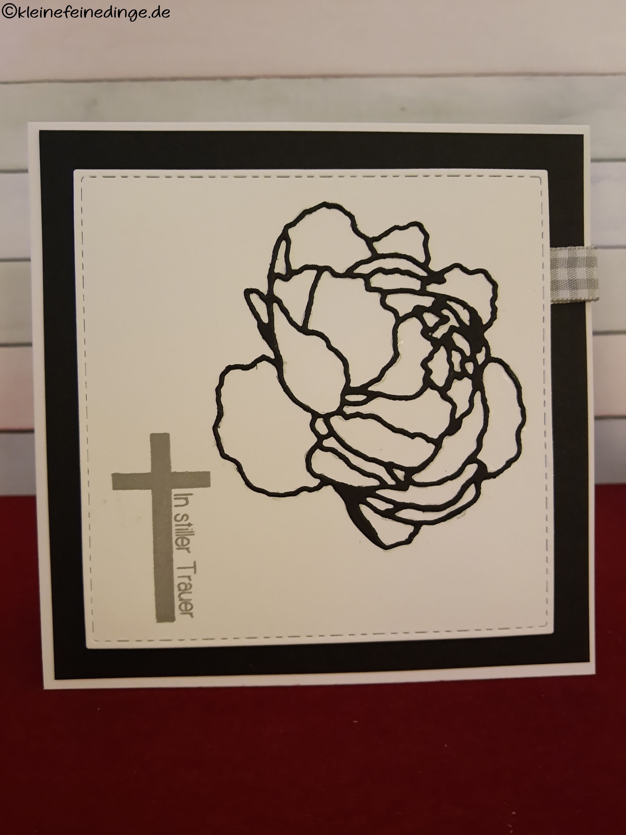 ✨Trauerkarte „In stiller Trauer“ – mit edlem Design ✨
