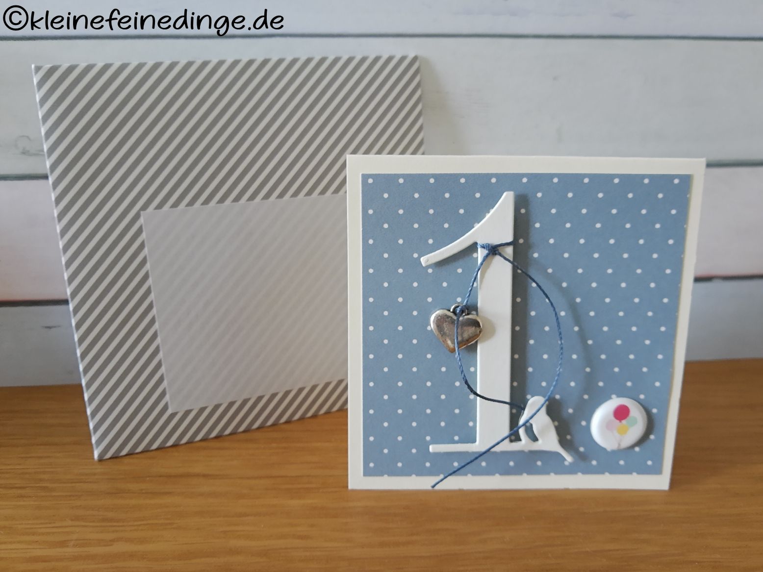 🧸 Glückwunschkarte zum 1. Geburtstag – liebevoll gestaltet & inklusive Umschlag 🧸