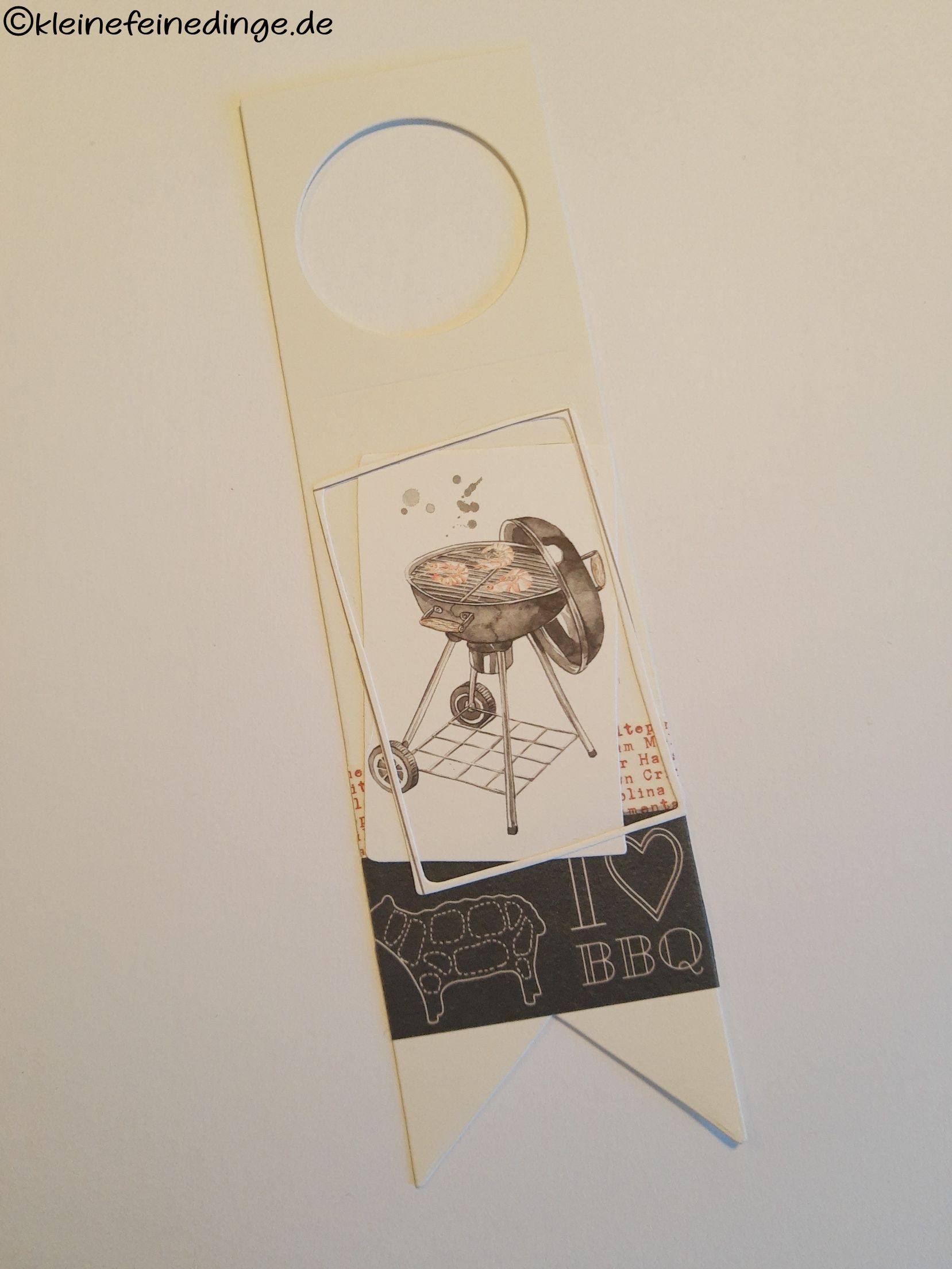 Flaschenanhänger "I love BBQ" - Perfekt für Grillfans & Genießer