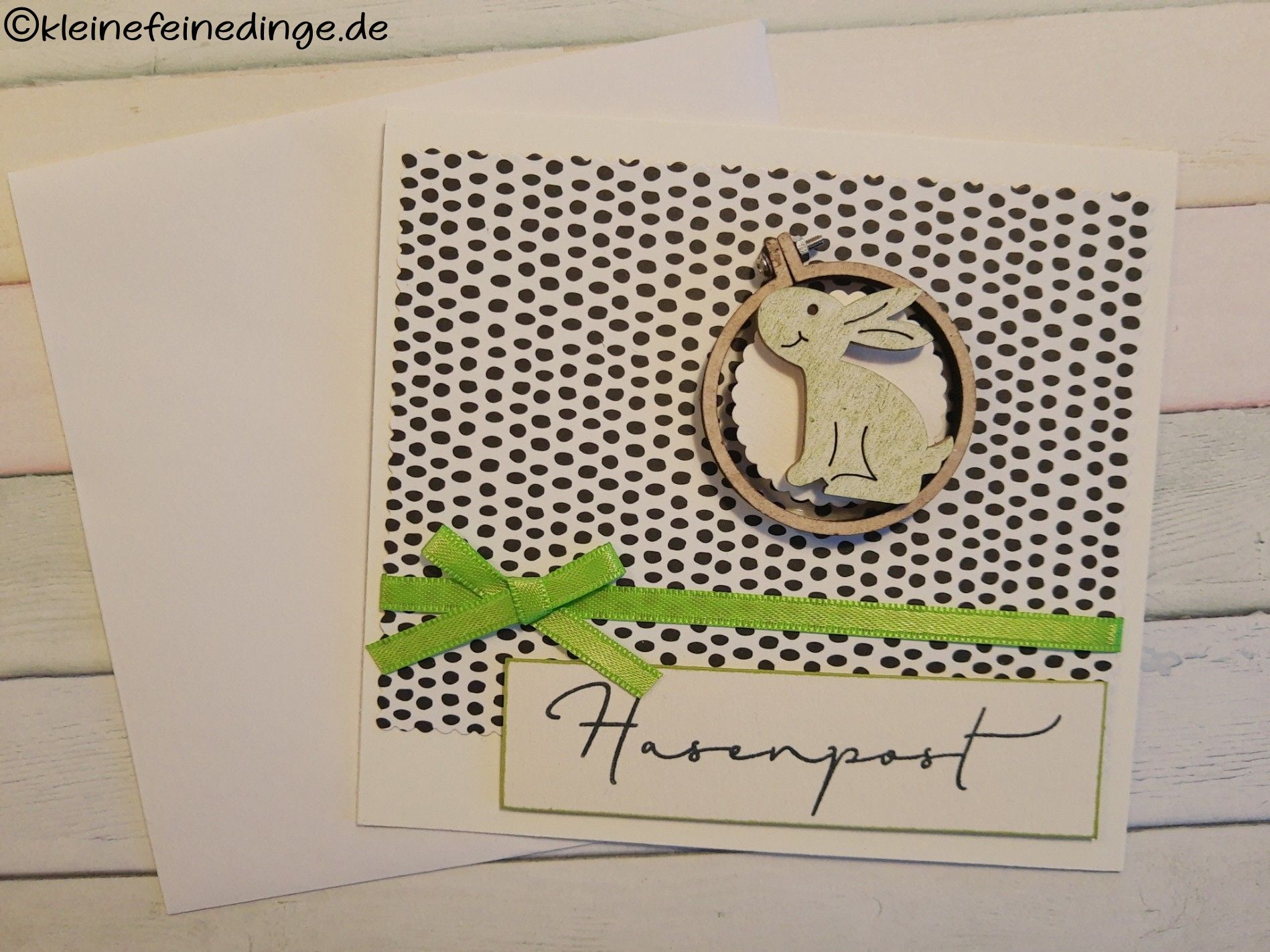 🐇Grußkarte „Hasenpost“ – liebevoll gestaltet für Ostern & Frühling 🐇