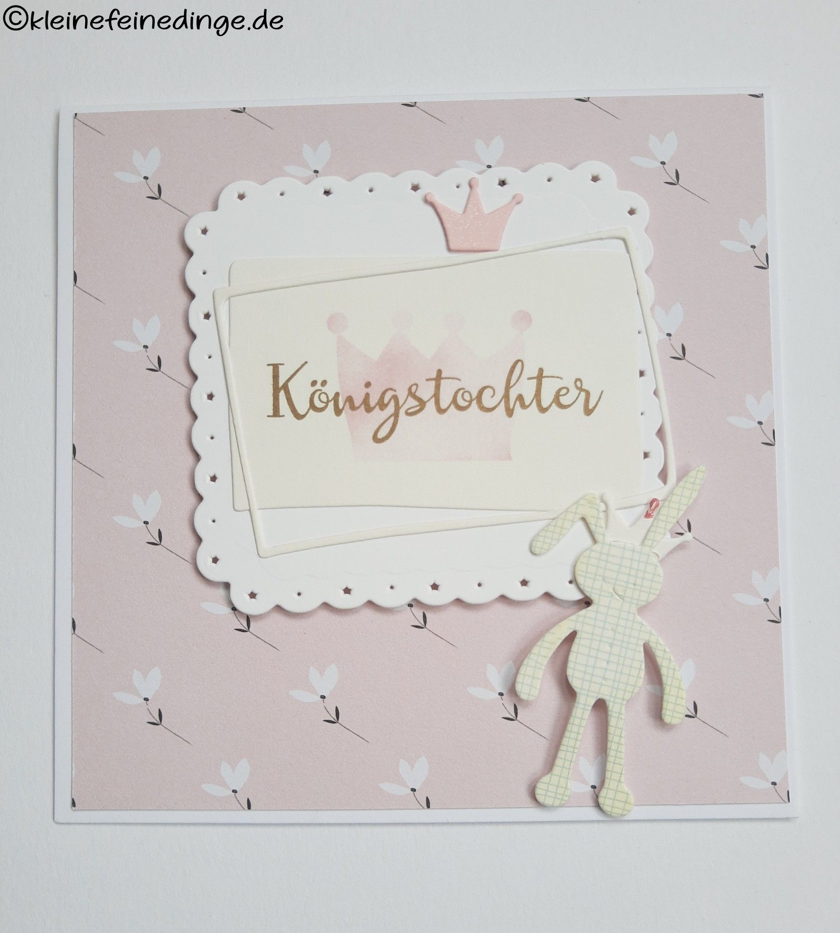 👑  Glückwunschkarte „Königstochter“ – liebevoll gestaltet für kleine und große Prinzessinnen 👑