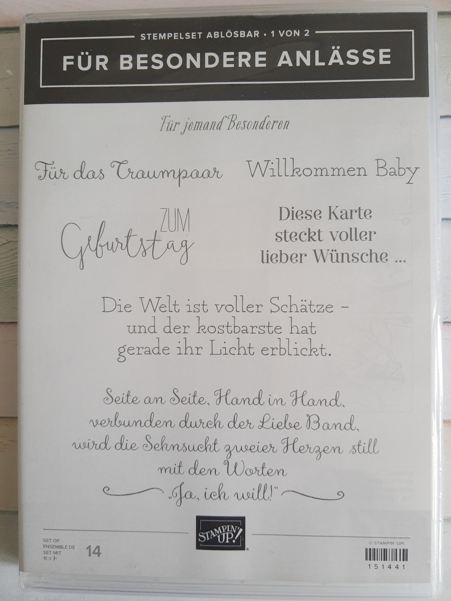 Stempelset „Für Besondere Anlässe“ – 2-teilig | Exzellenter Zustand | Selten benutzt