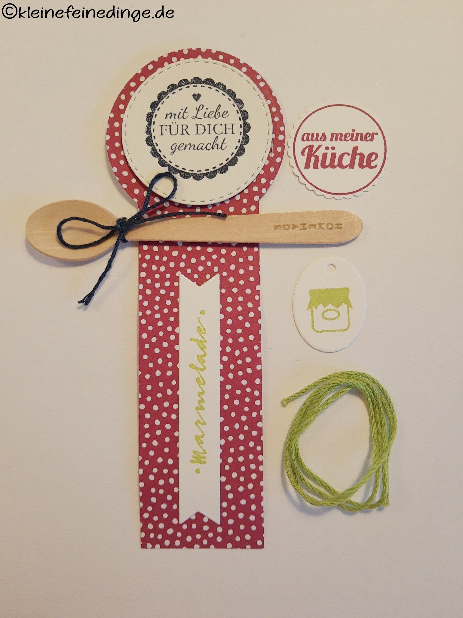 🍓Etiketten-Set für ein Glas selbstgemachter Marmelade, "rot mit weißen Punkten"
