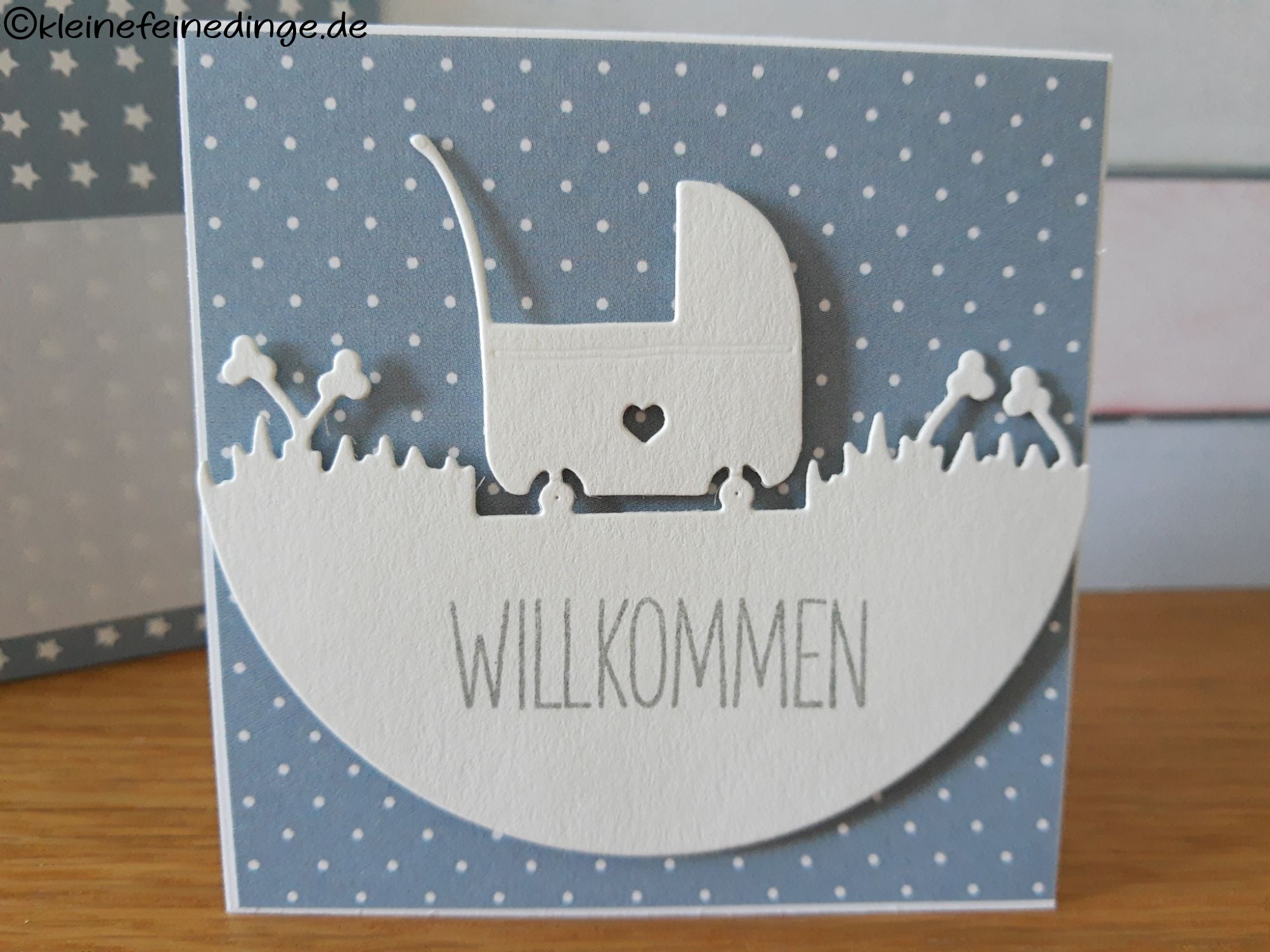 ⭐ Liebevolle Glückwunschkarte zur Geburt – „Willkommen Baby“ ⭐