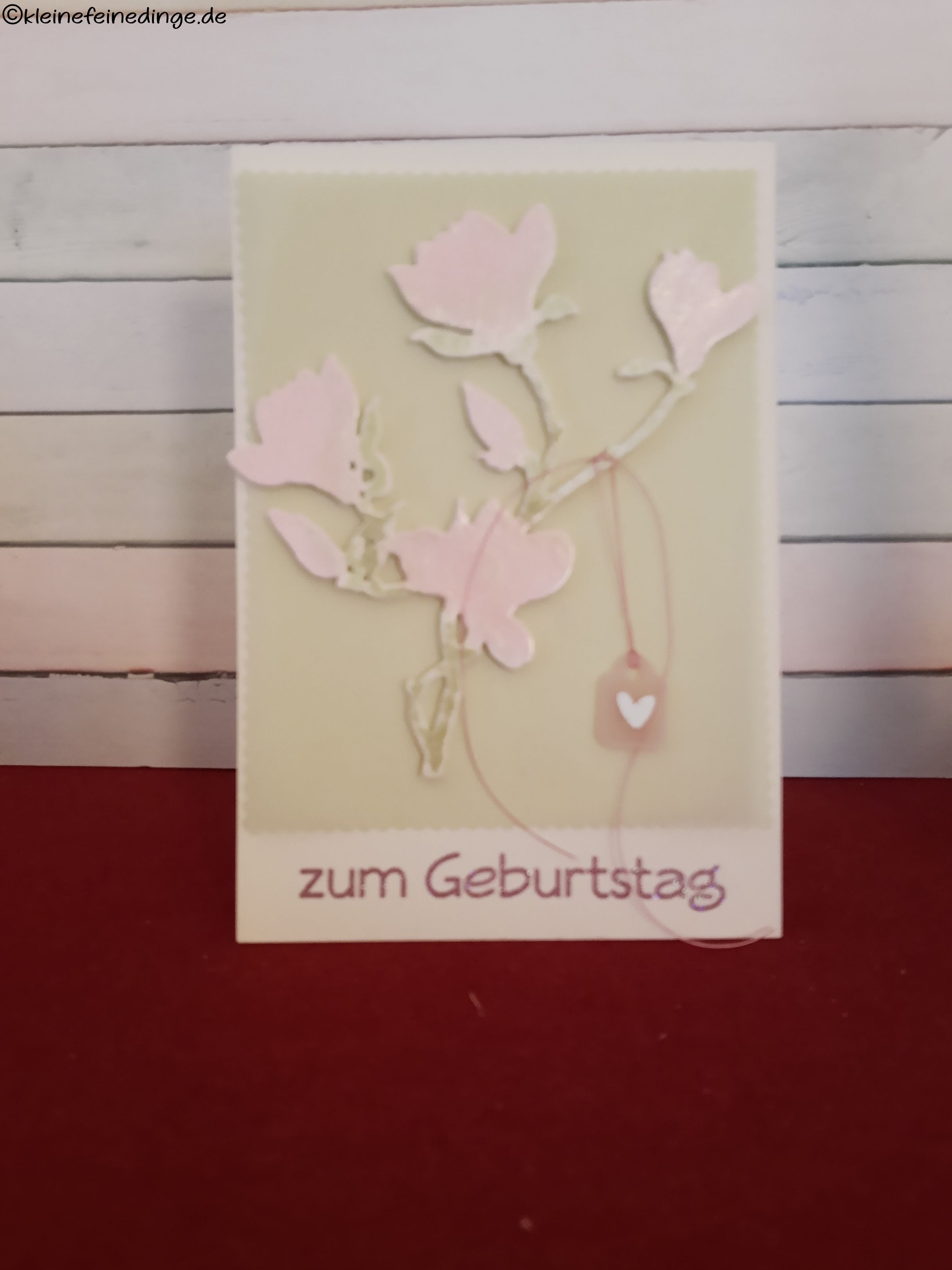 🌸Geburtstagskarte mit zarten Blüten – liebevoll & einzigartig 🌸